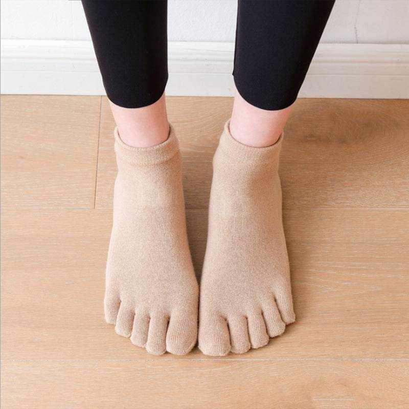 Non-Slip Five-Toe Yoga Socks for Women – Pilates & Barre Grip